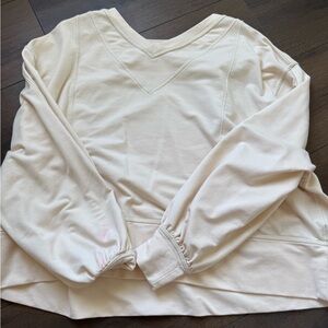 Free People Women's Cream Long Sleeve Top